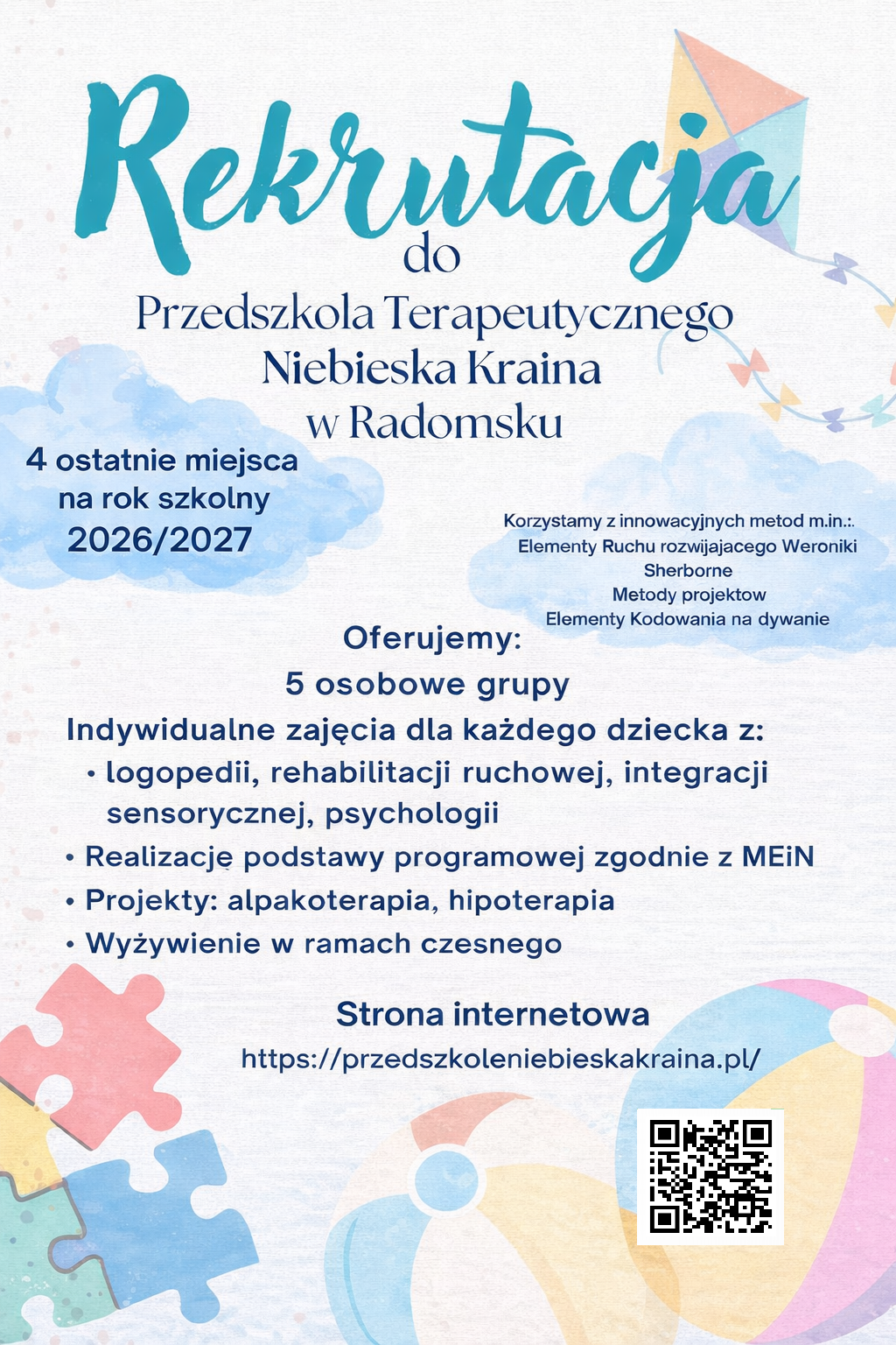 Read more about the article Rekrutacja na rok szkolny 2026/27